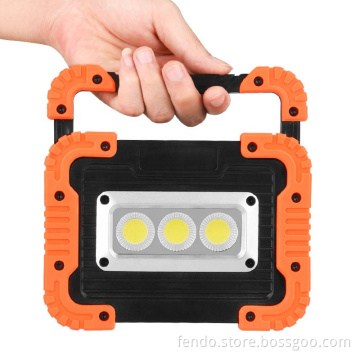 USB Charged Multifunctional Handheld Solar Camping Emergency COB Work Light